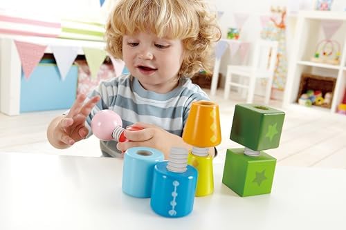 Hape Twist and Turnables Wooden Building Block Learning Set - Image 5