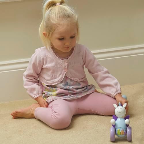 Orange Tree Toys: Push Along: Unicorn - Wooden Toy, Colorful Wheeled Character w/Handle, Push & Pull, Encourage First Steps, Toddler & Kids, Ages 1+ - Image 3