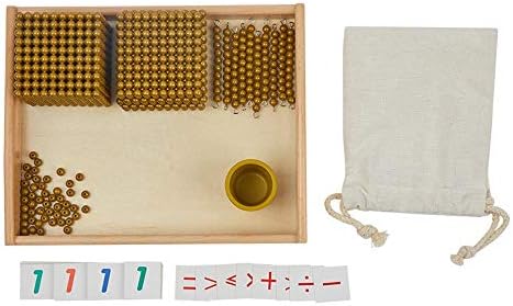 Kghios Montessori Golden Beads and Cards Math Toys Materials for Toddlers - Image 5