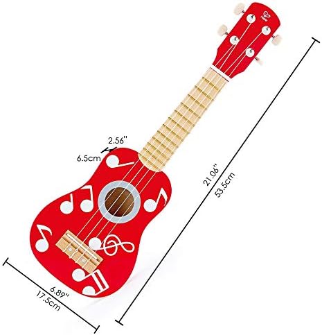 Hape Kid's Wooden Toy Ukulele in Multicolor - Image 5