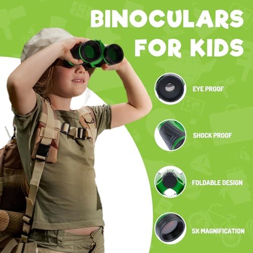 Kids Explorer Kit – Bug Catcher with Binoculars & Safari Costume Vest - Image 3