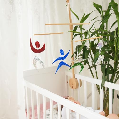 Color Dancers Hanging Mobile,Montessori Mobile, Infant Toy, Baby Mobile, Visual Tracking, Newborn Toy - Image 4