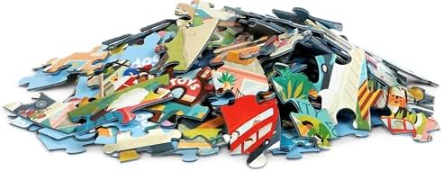 boppi Round 150 Piece Jigsaw Puzzle for Kids Aged 5-8 | Educational City Life Puzzle with Buildings, Vehicles & People | Eco-Friendly Recycled Cardboard - Image 5