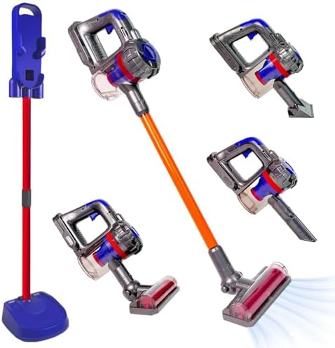 3-in-1 Kids Vacuum that Really Works - Toddler Vacuum Cleaning Toy Set, Kids Working Play Vacuum Cleaner with Real Suction, Montessori Housekeeping Toy for Toddlers 3+ (Purple) by BAYMI