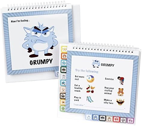 The Original Mood Flipbook for Kids; 20 Different Moods/Emotions; Autism; ADHD; Help Kids Identify Feelings and Make Positive Choices; Laminated Pages (Monster Flipbook with Tabs) - Image 6