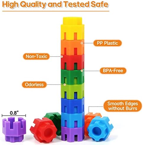 Hexagonal Building Blocks 160 Piece, STEM Toys Building Sets Kids Building Toys for 5+ Year Old Boys Girls, Educational Kids Toys Connecting Toys Preschool Classroom Must Haves Birthday Gifts - Image 5