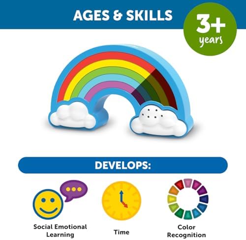 Learning Resources Rainbow Visual Timer-Time Management for Children,Audio and Visual Alarms,Schedule for Kids,Social Emotional Learning Skills,Countdown-for Teachers,Classroom Must Haves,(Pack of 6) - Image 4