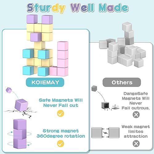 SYSKENI Magnetic Building Blocks Toys fo Girls Boys Age 3-5 5-7 4-8 - Image 2
