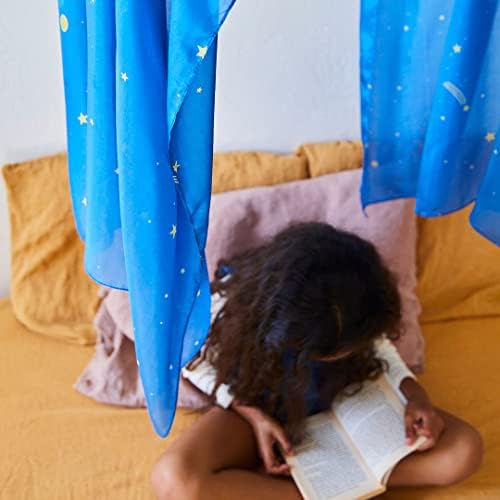Sarah's Silks Giant Playsilk | 100% Silk Toy for Toddlers | Bright Colored Large Scarves for Fort Building and Pretend Play - Starry Night - Image 3