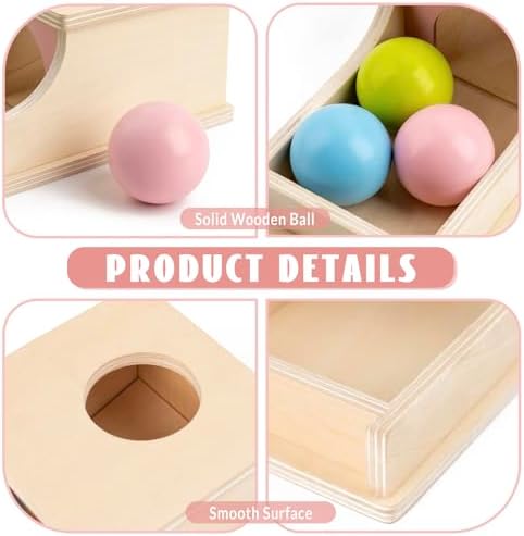 Montessori Toys for 1 Year Old, Wooden Object Permanence Box for Babies - Image 5