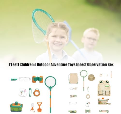 Curiosity Toy Set for Nature Watching Play with Goggles Binoculars Catching Tools and Learning Toy Family Outdoor Fun Curiosity Set - Image 2
