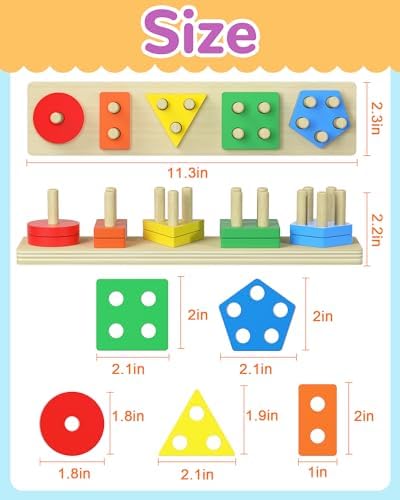 Montessori Toys for 1 2 3 Year Old Boy Girl, Toddler Learning Toys Gifts - Image 6