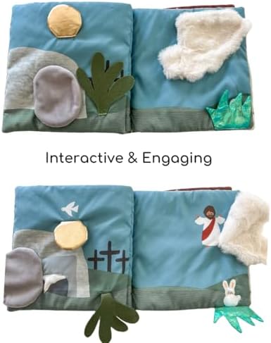 "Where is Jesus" Interactive Quiet Book for Young Believers - Discover Catholic Teachings with Engaging Exploration - Fun and Educational Tool for Early Faith Formation - Perfect Baptism Gift for Kids - Image 2