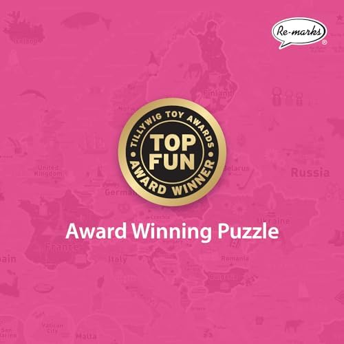 Re-marks Map of Europe Deluxe Jigsaw Puzzle with Whimsy Pieces - All Ages - Image 6