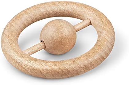 Kay Bojesen Babies Rattle | Untreated Beech | 3.3 in Diameter by KayBojesenDenmark