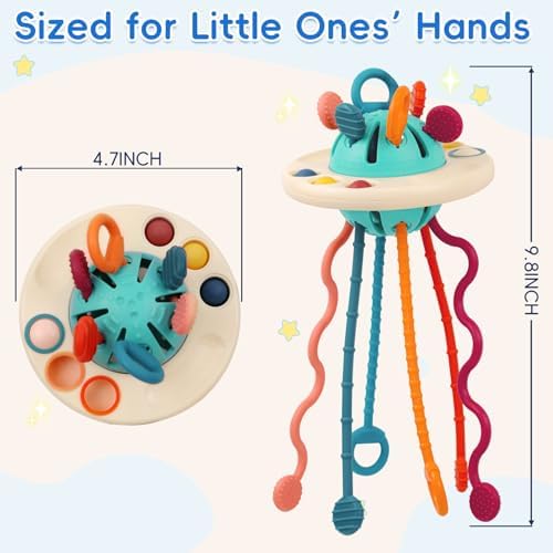 Montessori Pull String Sensory UFO Toy for Children 18 Months+ - Image 6
