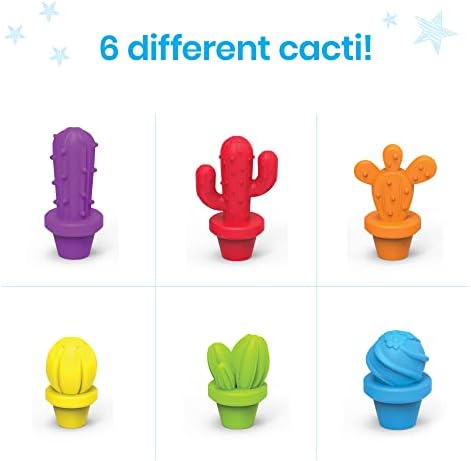 hand2mind Colorful Cactus Counters, Color Sorting Toys, Counters for Kids Math, Plastic Cactus Toy, Kids Counting Tools, Classroom Math Manipulatives Preschool, Montessori Math Materials - Image 2
