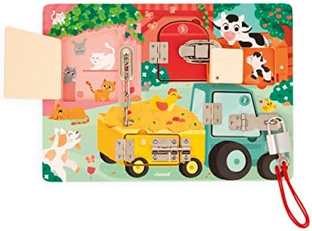 Janod - Farm Padlocks Board - Ages 3-6 - Image 6