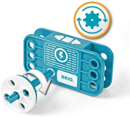 BRIO Builder 34591 - Builder Motor Set - 120 Piece Construction Set STEM Toy with Wood and Plastic Pieces and a Motor for Kids Age 3 and Up - Image 6