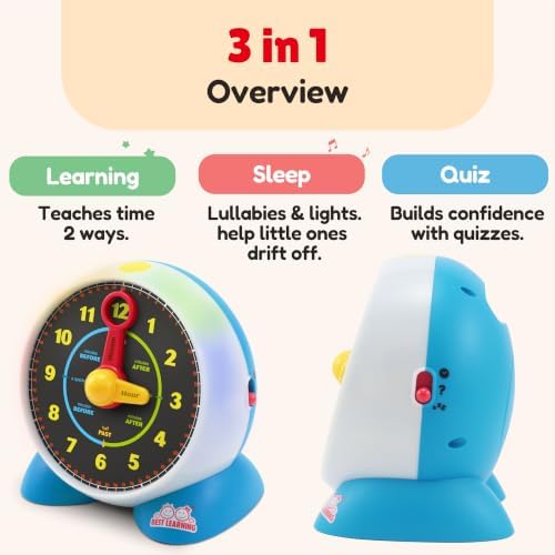 BEST LEARNING Learning Clock - Talking Time Teaching Toy for Kids - Image 3
