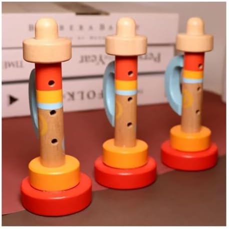 2Pcs Wooden Rattle, Educational Musical Instrument Gift Set - Image 6