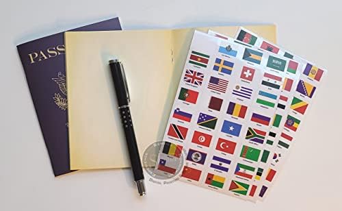 SJPRINTER Blank Passport Notebook | Pretend Passports | School Projects, Party favors, airplane toy, travel journal, geography, classroom social study (6Passports_6SetsFlags) - Image 5