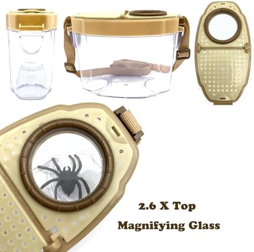 Bug Catcher Kit for Kids, 6 Pcs Kids Bug Catching Kits, Outdoor Nature Explorer Kit, Science Educational Kits with Tweezers, Magnifying Glass, Binoculars for Boys Girls - Image 3