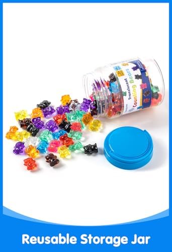 100 Pcs Translucent Counting Bears - Light Table Manipulatives - Image 5