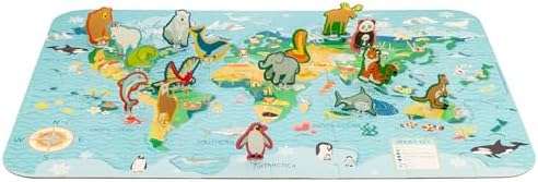 Stephen Joseph, World Map Puzzle Animal Biomes with 3D Animal Pieces – Includes 16 Play Pieces with Fun Facts and Stands, Includes 8.5 x 11 Poster, Jigsaw Puzzle for Girls & Boys 3+ Years - Image 5