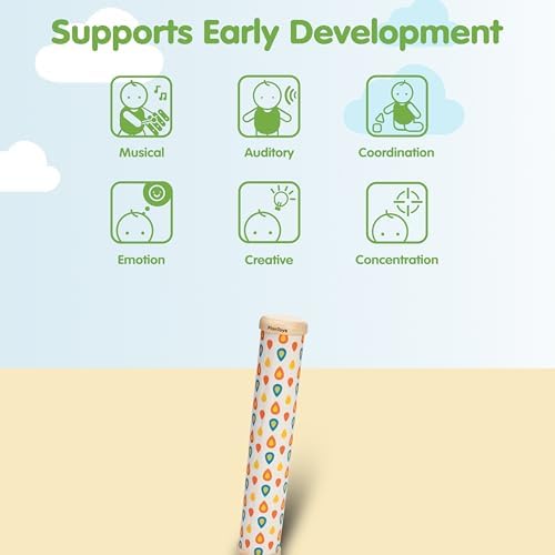 PlanToys® Wooden Rain Maker Musical Toy for Toddlers Baby 12+ Months Kids - Image 4