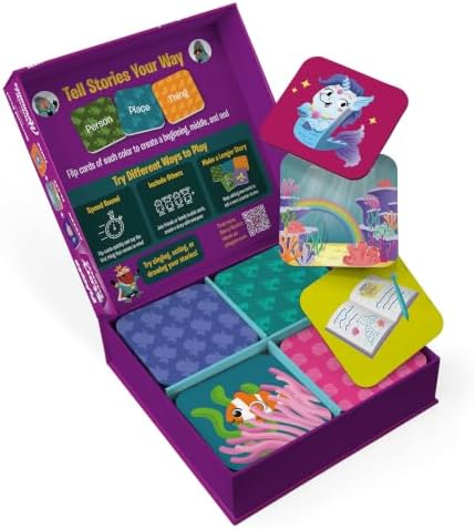 Story Starters, Mermaid Pearl Story Cards for Kids, Ages 3+ by Playper