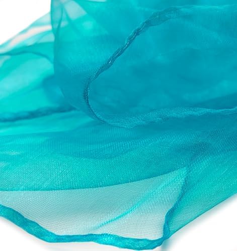 Dance Scarves 12 Pcs Juggling Scarves for Kids Play Silk Scarve for Babies Toddlers Children Movement Learning Education Musical Accessories Colorful Scarfs Magic Tricks Performance (Sky Blue) - Image 3