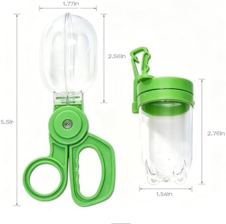 Green Bug Catcher Kit for Kids – 2 Scoopers & 2 Insect Habitat Jars, Outdoor Exploration Set for Catching and Observing Bugs, Fine Motor Skills Toy - Image 2