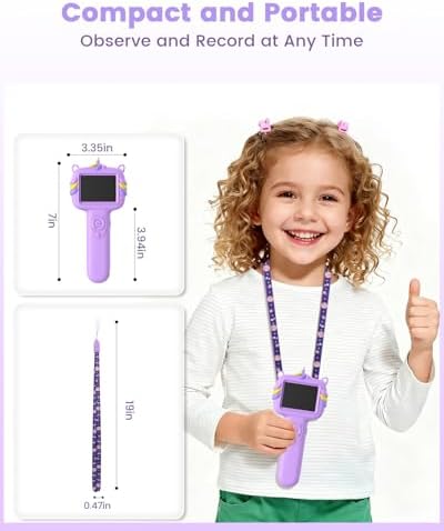 Kids Microscope Outdoor Toys - Handheld Microscopes Autofocus - Image 7