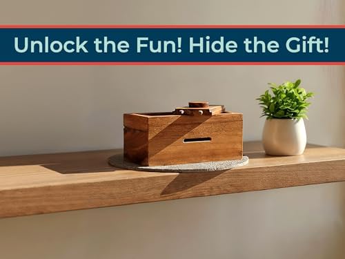 BSIRI Ziggurat Chest Secret Box for Adults Brain Teaser Wooden Money Puzzle Boxes for Cash with Hidden Compartments Ideal Mystery Jewelry 3D Items Puzzle Lock Gift Holder Card and Money Puzzles Toy - Image 6