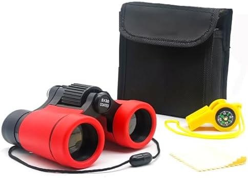 Kids Binoculars Best Gifts for 3-12 Years Boys Girls High-Resolution Optics Shockproof Mini Compact Binocuolar Toys Folding Small Telescope for Bird Watching Camping Outdoor Play by Besticerollerforface