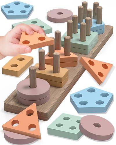 Montessori Toys for 1 2 3 Year Old Boy Girl, Toddler Learning Toys Gifts by Tonberless