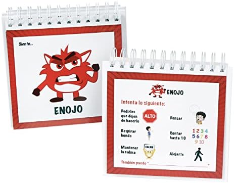 The Original Mood Flipbook for Kids; 20 Different Moods/Emotions; Autism; ADHD; Help Kids Identify Feelings and Make Positive Choices; Laminated Pages (Spanish Flipbook) - Image 4
