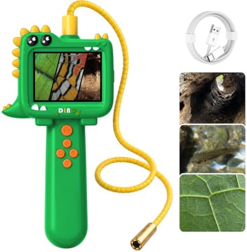 Borescope Camera Toy with Light for Kids,STEM Science Educational Toy for 3 4 5 6 7 8 9 10 Years Old Boys Girls Birthday Gift,Kids Endoscope with Light for Outdoor Adventures & Nature Discovery Green by Darkant