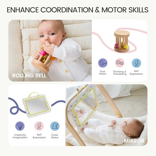 Tiny Land Montessori Baby Toy Set 0-3 Months 5 in 1 Sensory Kit - Image 4
