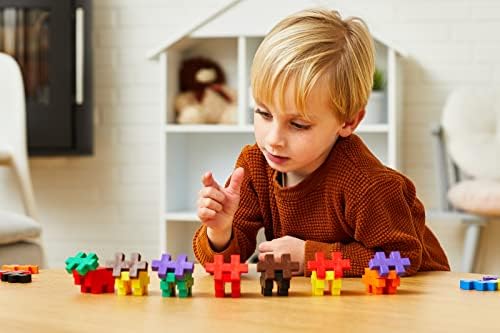PLUS PLUS Big 100 Piece, Basic Color Mix - Large Blocks for Toddlers - Image 2