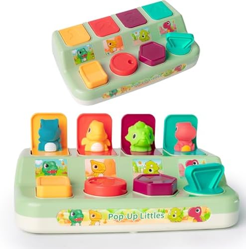 Cause & Effect Pop Up Dinosaur Sensory Toy — Early Learning Toys for 12-18M by Tovol+Zerky