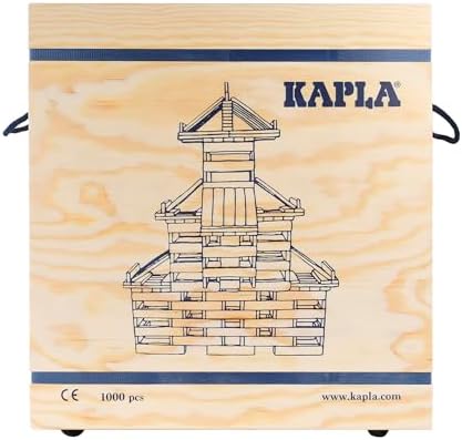 KAPLA Wooden Construction Set - 1000 Building Planks in a Chest - for Ages 3+ - Image 4