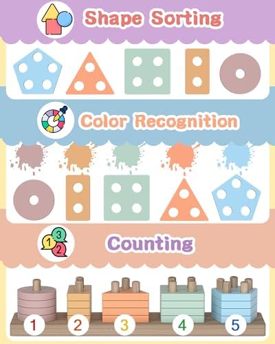 Montessori Toys for 1 2 3 Year Old Boy Girl, Toddler Learning Toys Gifts - Image 3