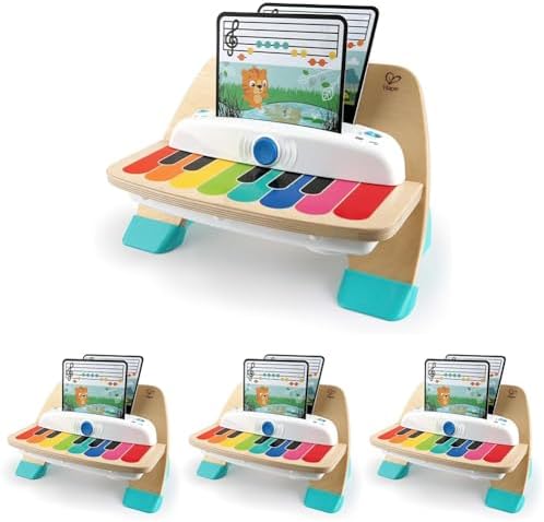 Baby Einstein and Hape Magic Touch Piano Wooden Musical Toddler Toy, Age 6 Months and Up (Pack of 4) by BabyEinstein