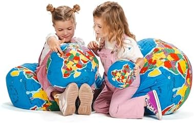 Pocket Earth HUGG-A-PLANET | Soft Plush Globe for Children | Montessori Educational Toy for Kids, Teens, Adults, Teachers, and Parents | Planet Earth Learning Toy | Classroom Must Haves - Image 4