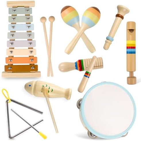 Baby Montessori Musical Toys, Boho Xylophone Percussion for Toddlers 1-3 by Unknown