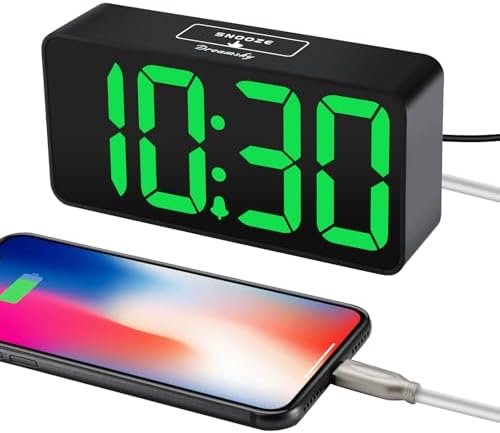 DreamSky Small Digital Alarm Clock for Bedroom with Large Big Numbers - Image 4