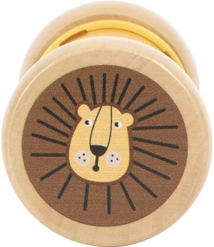 Small Foot Rainmaker Rattle Safari, Fascinating Wooden Sensory Toy, for Kids Aged 6+ Months Old, 12458 - Image 2