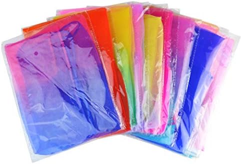 Tayfremn 28pcs Dance Scarves Square Juggling Silk Play Movement Scarves Magic Tricks Performance Props Accessories 24 by 24 Inches,14 Color - Image 4